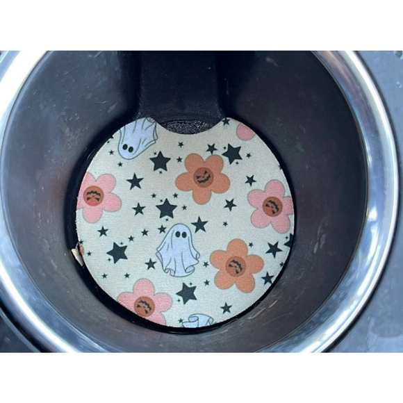 Boho Halloween Car Coaster Set | Halloween Car Accessories - Picture 5 of 10